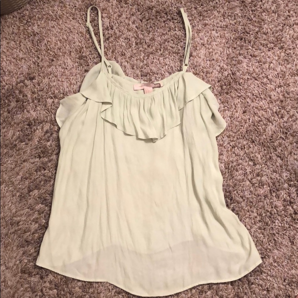 🌼4/$20 Forever 21 Mint spaghetti shirt